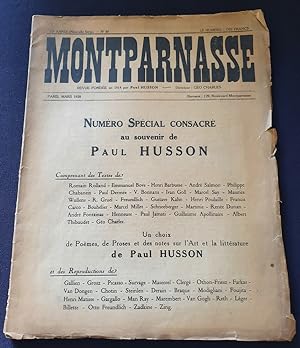 Montparnasse - Numéro spécial consacré au souvenir de Paul Husson - N.50 - Mars 1928