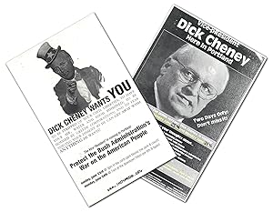 "Vice-pResident Dick Cheney Here in Portland" & "DICK CHENEY WANTS YOU" (Two flyers protesting Vi...