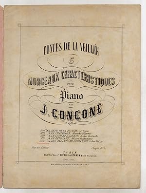 Contes de la veillée. 5 morceaux caracteristiques pour piano par J. Concone. Op. 50. N. 5: Les En...