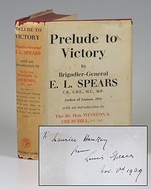 Prelude to Victory, an author's presentation copy inscribed in 1939, two months after the Second ...