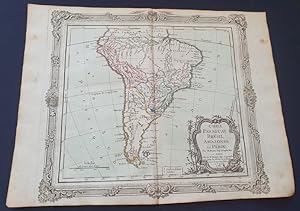 Atlas Brion de La Tour / Desnos - Chili Paraguay Brésil Amazones et Pérou -1772