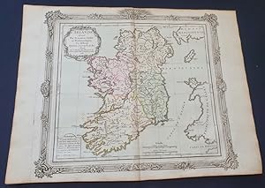 Atlas Brion de La Tour / Desnos - L'Irlande divisée par provinces civiles et ecclésiastiques - 1772