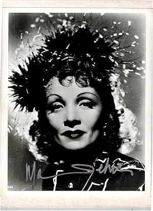 SIGNED Publicity Photograph of Marlene Dietrich in "The Seven Sinners "