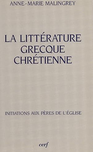 La littérature grecque chrétienne