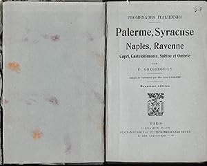 Palerme, Syracuse, Naples, Ravenne, Capri, Castedelmonte, Sabine et Ombrie
