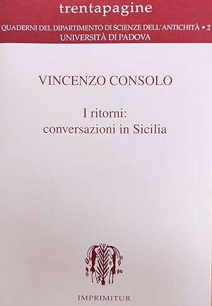 I RITORNI: CONVERSAZIONI IN SICILIA