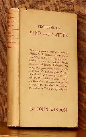 PROBLEMS OF MIND AND MATTER