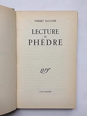 Lecture de Phèdre [ Exemplaire H.C. ]