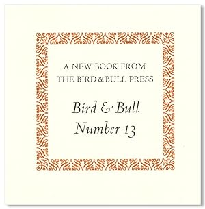 BIRD & BULL NUMBER 13