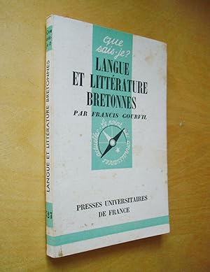 Langue et littérature bretonnes