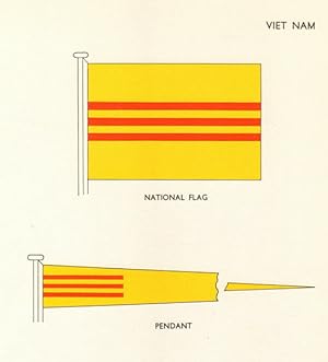 Viet Nam; National Flag, Pendant