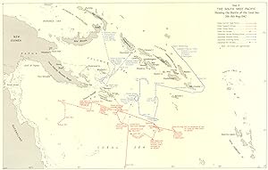 Map 5. The South West Pacific showing the battle of the Coral Sea 5th-9th May 1942
