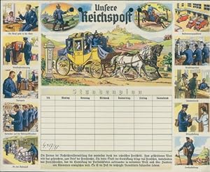 Stundenplan Unsere Reichspost, Briefträger "Heini" und die Deutsche Reichspost um 1930