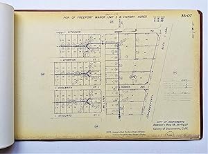 37 SACRAMENTO PLAT MAPS of FREEPORT MANOR, VICTORY ACRES and GOLF COURSE TERRACE