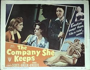 The Company She Keeps Lobby Card #2 1951 Lizabeth Scott, Jane Greer