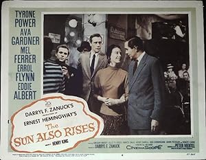 The Sun Also Rises Lobby Card #6 1957 Tyrone Power, Ava Gardner, Errol Flynn