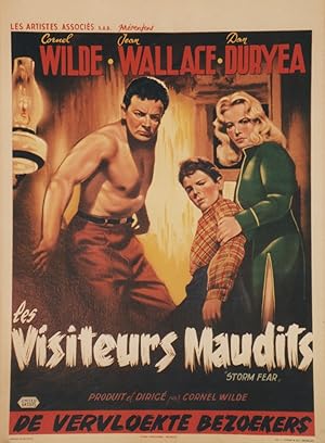 "LES VISITEURS MAUDITS (STORM FEAR)" Réalisé par Cornel WILDE en 1956 avec Cornel WILDE, Jean WAL...