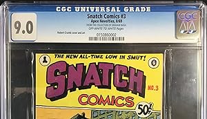 SNATCH COMICS No. 3 (1st. Print) CGC Graded 9.0 (VF/NM) from the GRAHAM NASH Collection with Sign...