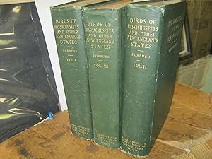 Birds Of Massachusetts And Other New England States 3 Vols
