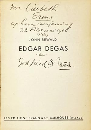 Edgar Degas. (Met handgeschreven opdracht van Godfried en Pietsie Bomans).