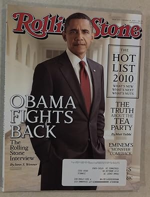 ROLLING STONE MAG OCT 14 2010 OBAMA FIGHTS BACK TRUTH ABOUT TEA PARTY HOT LIST
