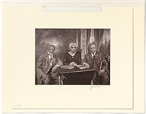 [Original Portrait Photograph]: Portrait of Two Brothers and Their Sister. New York 1931