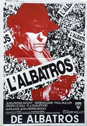 "L'ALBATROS" Réalisé par Jean-Pierre MOCKY en 1971 avec Jean-Pierre MOCKY / Affichette belge orig...