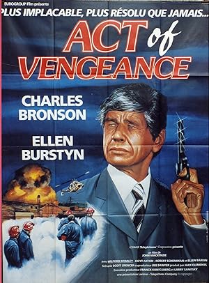 "ACT OF VENGEANCE" Réalisé par John MACKENZIE en 1986 avec Charles BRONSON / Affiche française or...