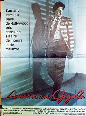 "AMERICAN GIGOLO" Réalisé par Paul SCHRADER en 1979 avec Richard GERE / Affiche française origina...