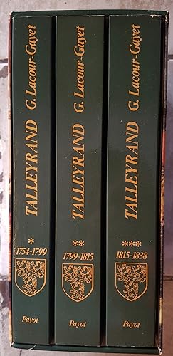 Talleyrand - coffret 3 volumes