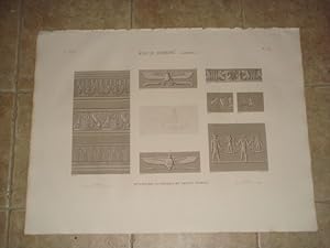 DESCRIPTION DE L'EGYPTE. Koum Omboû (Ombos). Sculptures et détails du grand temple. (ANTIQUITES, ...