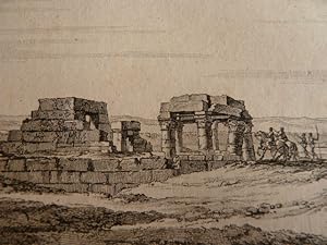 Voyage dans la Basse et Haute Egypte : 1. Ruines d'un Temple près Chnubis. 2. Vue d'Ombos. 3. Vue...