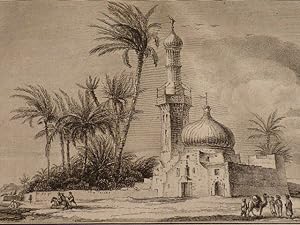 Voyage dans la Basse et Haute Egypte : Vue d'une Mosquée près de Rossette. Vue de Rossette. (Plan...