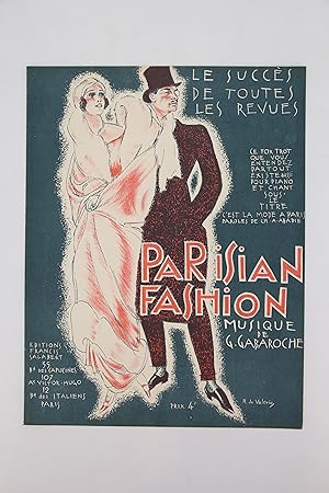 Partition piano et chant "Parisian Fashion"