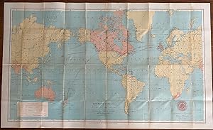 Chart of the World showing New Route through Canada between England, China, Japan, Australasia an...