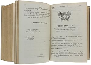 RACCOLTA DEGLI ATTI DEL GOVERNO DI SUA MAESTA' IL RE DI SARDEGNA. Volume XXII. Dal 1° Gennaio a t...