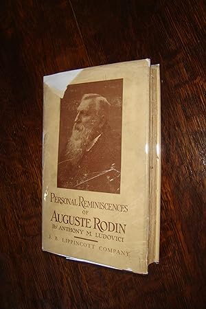 Rodin (first printing in rare DJ) Personal Reminiscences of Auguste Rodin