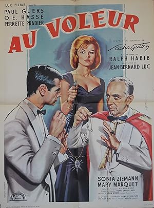 "AU VOLEUR" D'après un scénario de Sacha GUITRY / Réalisé par Ralph HABIB en 1960 avec Paul GUERS...