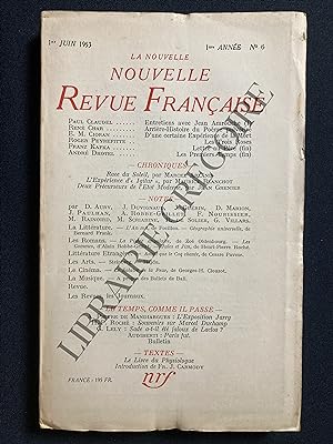LA NOUVELLE NOUVELLE REVUE FRANCAISE-1er JUIN 1953