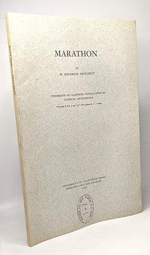 Marathon - VOLUME 4 N°2 pp.137-190 plates 6-17 1 map