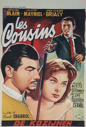 "LES COUSINS" Réalisé par Claude CHABROL en 1959 avec Gérard BLAIN, Juliette MAYNIEL, Jean-Claude...