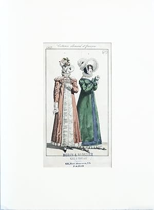 1820's Costumes Parisien, Parisian Ladies Fashion (set of 2)