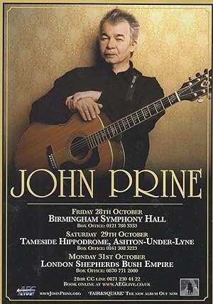 John Prine Fair & Square LP CD Proper Records Advertising Card