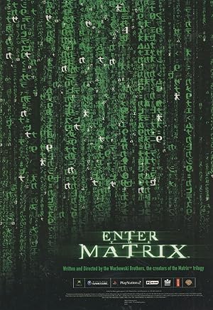 Enter The Matrix Sci Fi Film Advertising Postcard