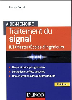 Aide-mémoire : traitement du signal (3e édition)