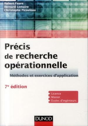 précis de recherche opérationnelle ; méthodes et exercices d'application (7e édition)