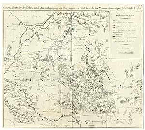 Rare-Antique Map-BATTLE OF PREUSSISCH EYLAU-RUSSIA-II-Muller-Gross-1808