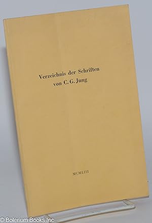 Verzeichnis der Schriften von C. G. Jung