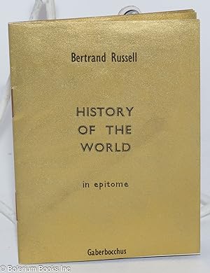 History of the World in epitome (for use in Martian infant schools)