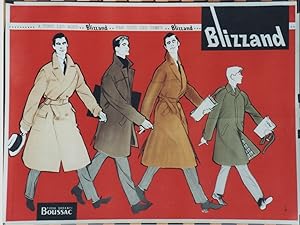 "BLIZZAND" Affiche originale entoilée / Litho par GRUAU / IMP. AFFICHES GAILLARD Paris (1957)